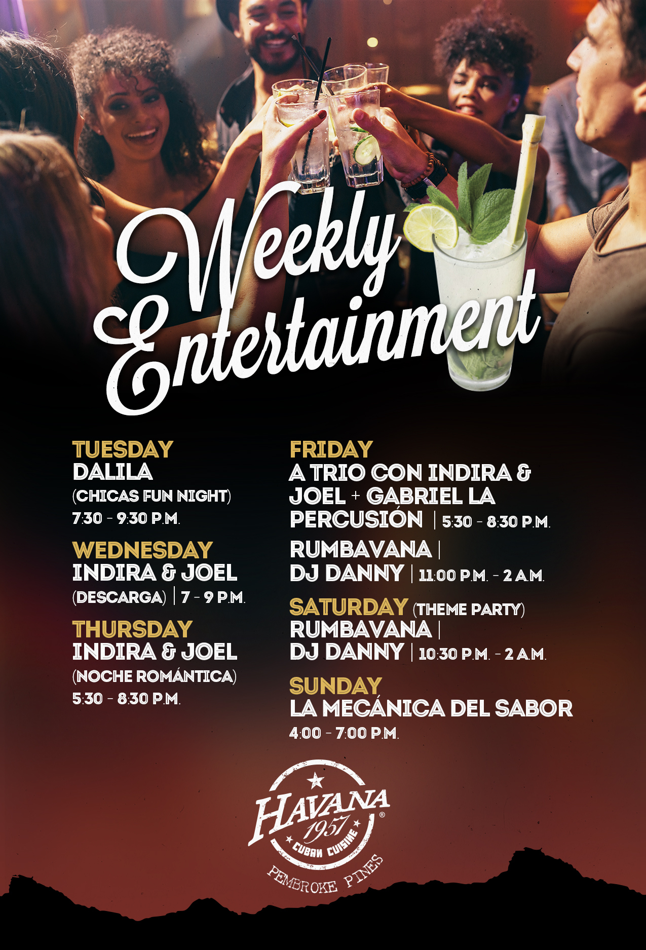 Havana 1957 Pembroke Pines Weekly Entertainment